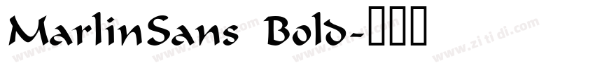 MarlinSans Bold字体转换